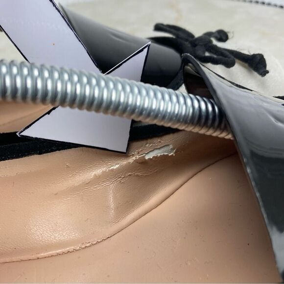 Jessica Simpson Matini Bow Ballet Flats Womens 7 Metallic Gold Ballerina Shoes - Picture 10 of 12